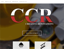 Tablet Screenshot of ccrcreativerenovations.com